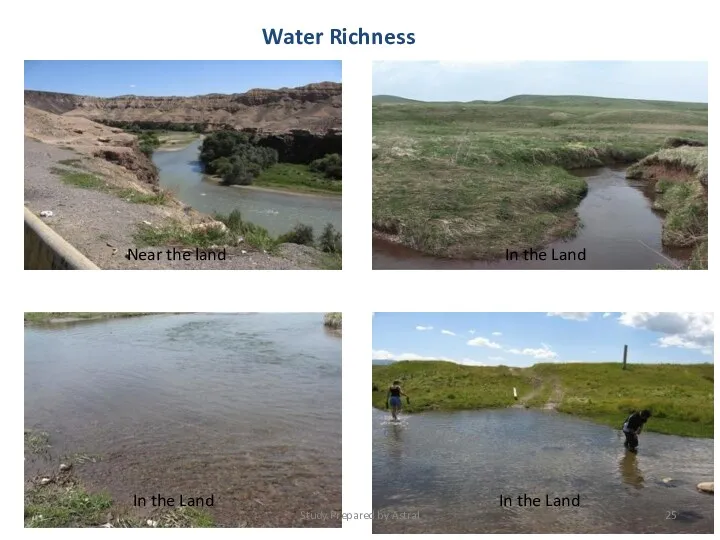 Water Richness Study Prepared by Astral Near the land In the Land In