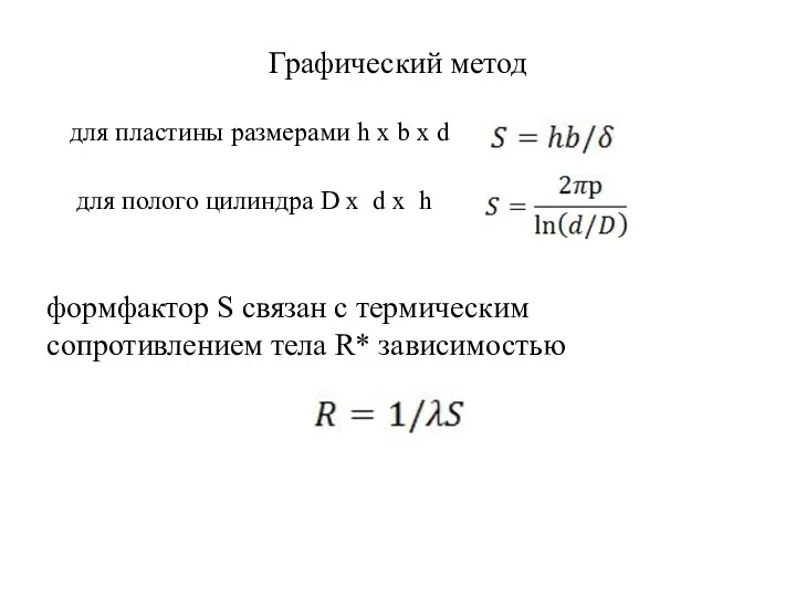 Графический метод для пластины размерами h х b х d