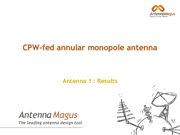 CPW-fed annular monopole antenna Antenna 1 : Results