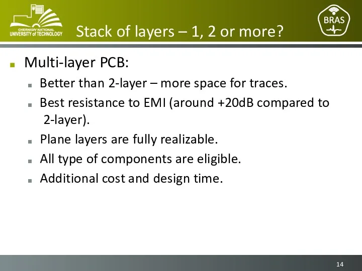 Stack of layers – 1, 2 or more? Multi-layer PCB: