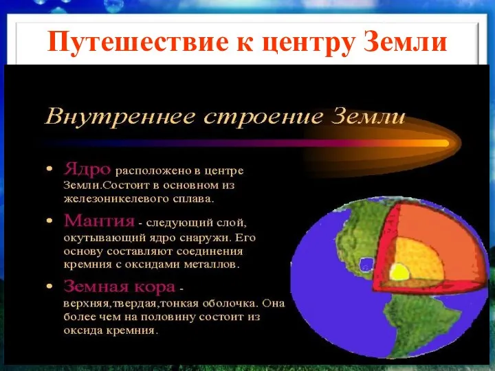 Путешествие к центру Земли