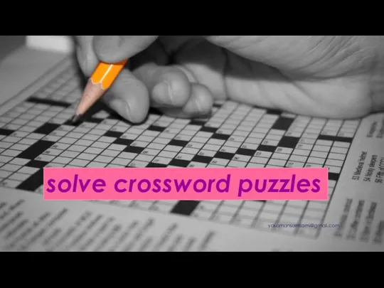 solve crossword puzzles yasamansamsami@gmail.com