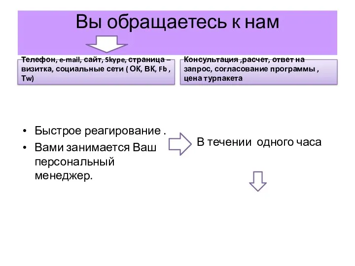 Вы обращаетесь к нам Телефон, e-mail, сайт, Skype, страница –визитка,