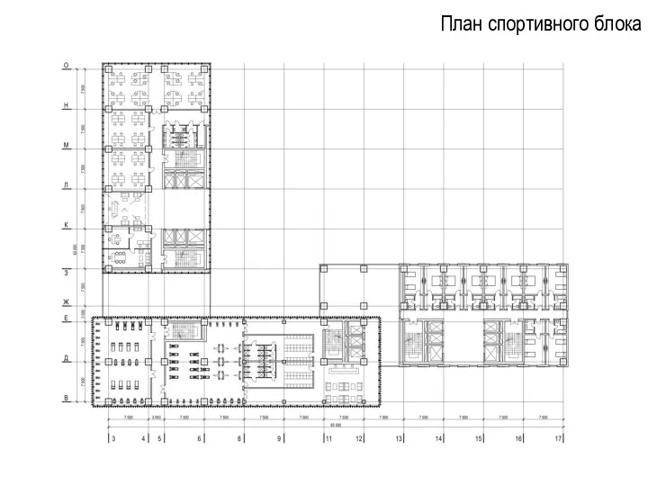 План спортивного блока