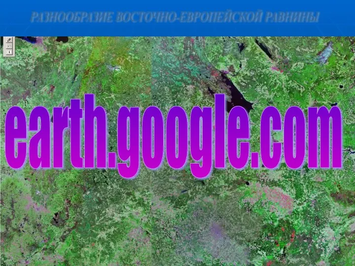 РАЗНООБРАЗИЕ ВОСТОЧНО-ЕВРОПЕЙСКОЙ РАВНИНЫ earth.google.com