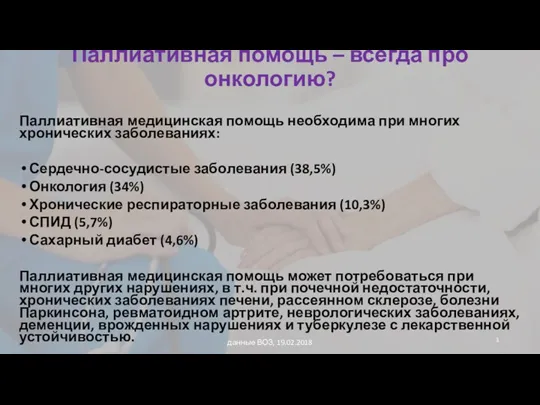 Паллиативная помощь – всегда про онкологию? Паллиативная медицинская помощь необходима