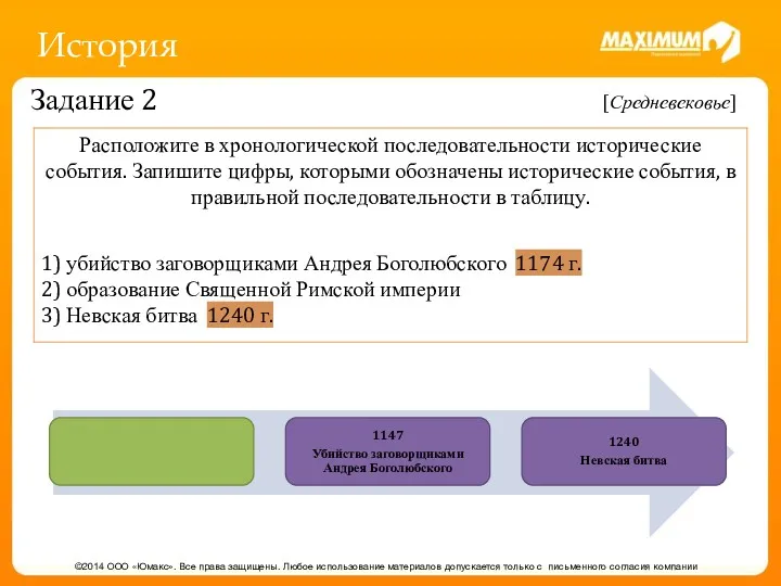 История ©2014 ООО «Юмакс». Все права защищены. Любое использование материалов