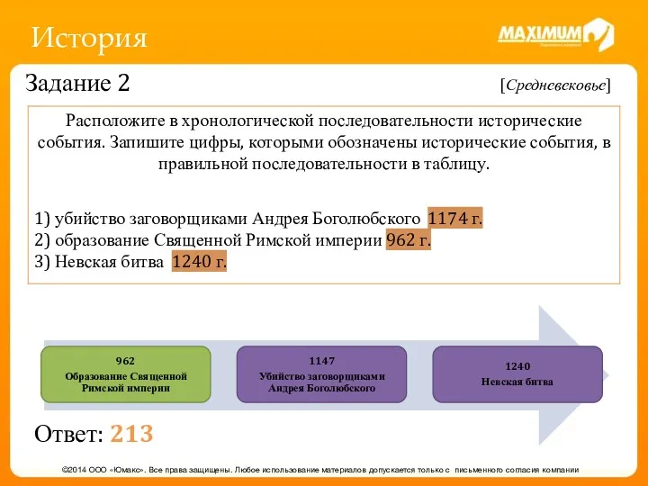 История ©2014 ООО «Юмакс». Все права защищены. Любое использование материалов