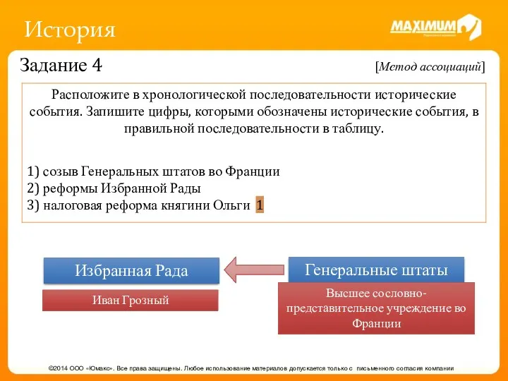 История ©2014 ООО «Юмакс». Все права защищены. Любое использование материалов