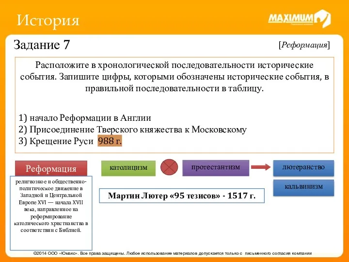 История ©2014 ООО «Юмакс». Все права защищены. Любое использование материалов