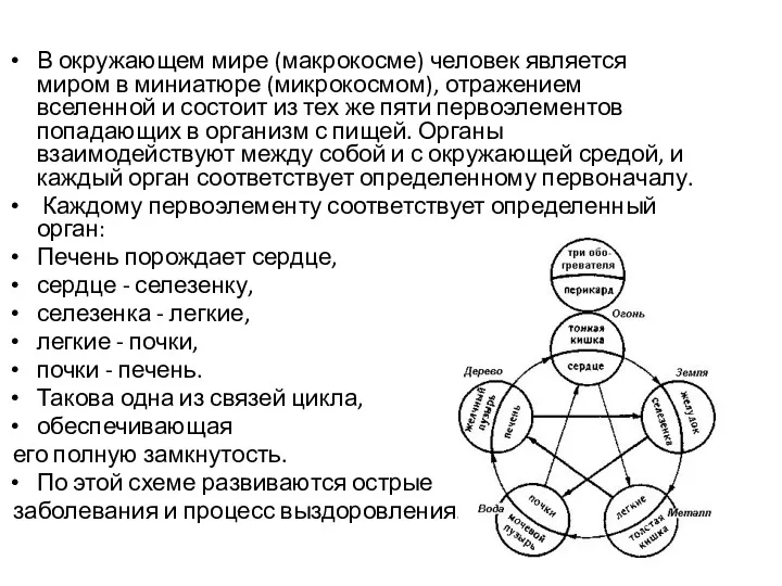 В окружающем мире (макрокосме) человек является миром в миниатюре (микрокосмом),