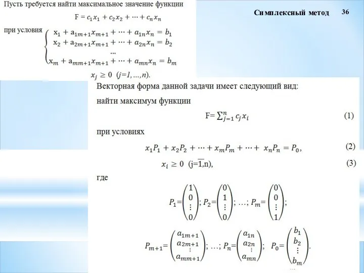 36 Симплексный метод