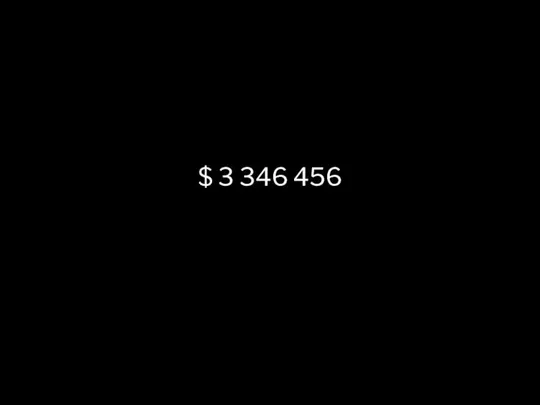 $ 3 346 456