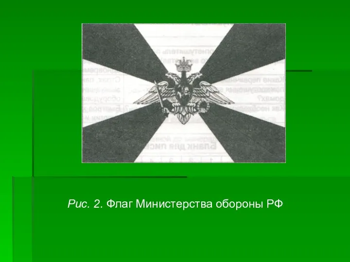 Рис. 2. Флаг Министерства обороны РФ