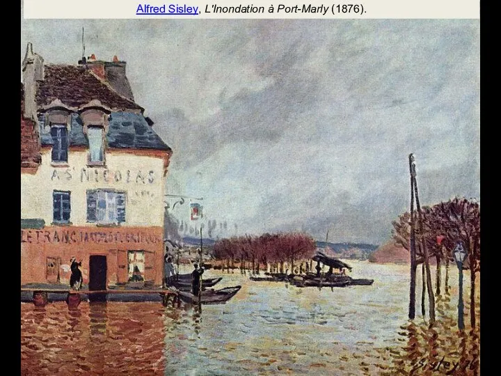 Alfred Sisley, L'Inondation à Port-Marly (1876).