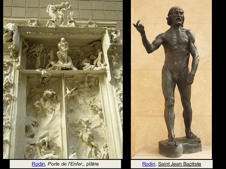 Rodin, Saint Jean Baptiste Rodin, Porte de l'Enfer,, plâtre