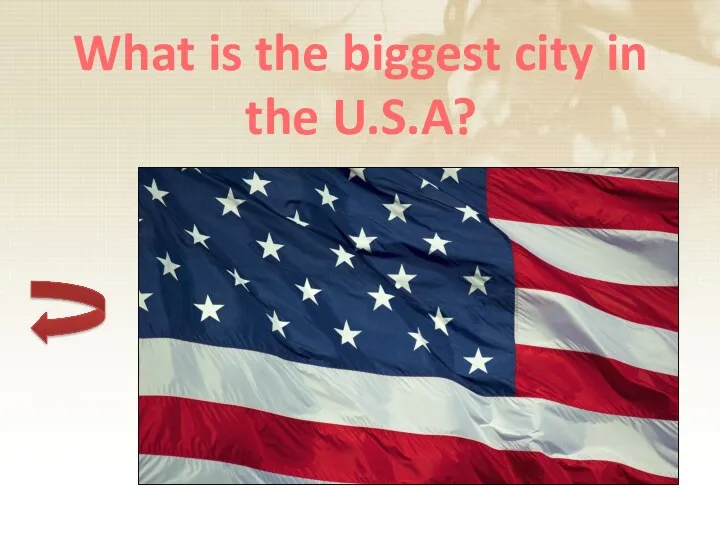 What is the biggest city in the U.S.A?