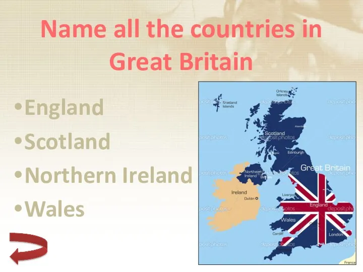 Name all the countries in Great Britain England Scotland Northern Ireland Wales