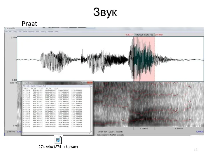 Звук Praat