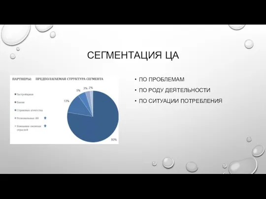 СЕГМЕНТАЦИЯ ЦА ПО ПРОБЛЕМАМ ПО РОДУ ДЕЯТЕЛЬНОСТИ ПО СИТУАЦИИ ПОТРЕБЛЕНИЯ