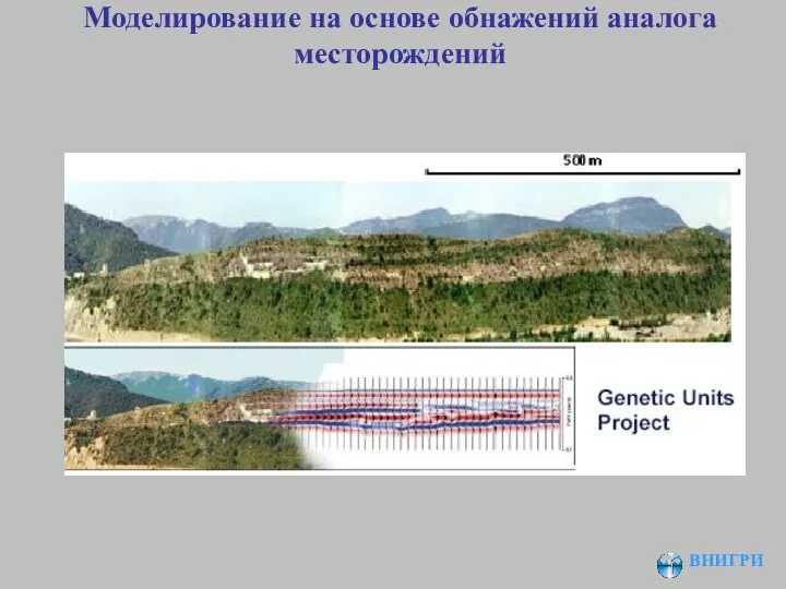 ВНИГРИ Моделирование на основе обнажений аналога месторождений