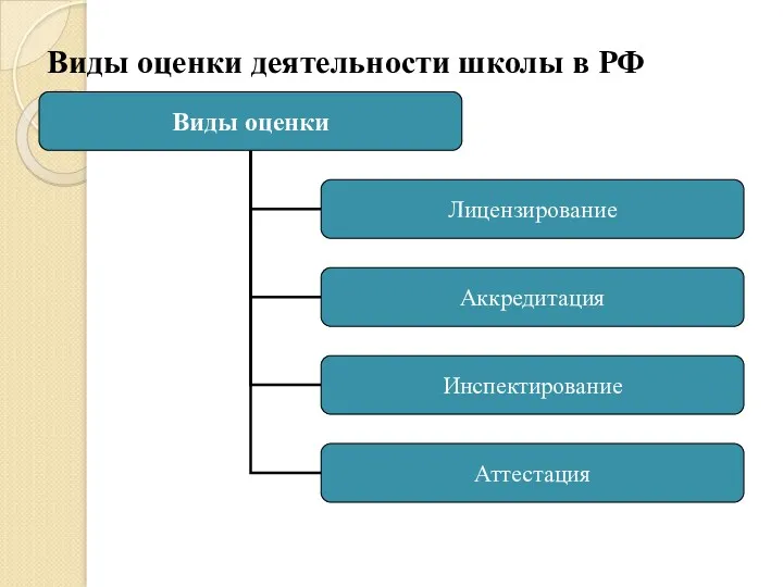 Виды оценки деятельности школы в РФ