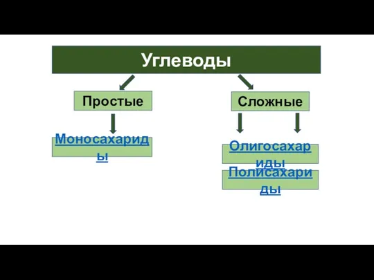 Углеводы Простые Полисахариды Олигосахариды Моносахариды Сложные