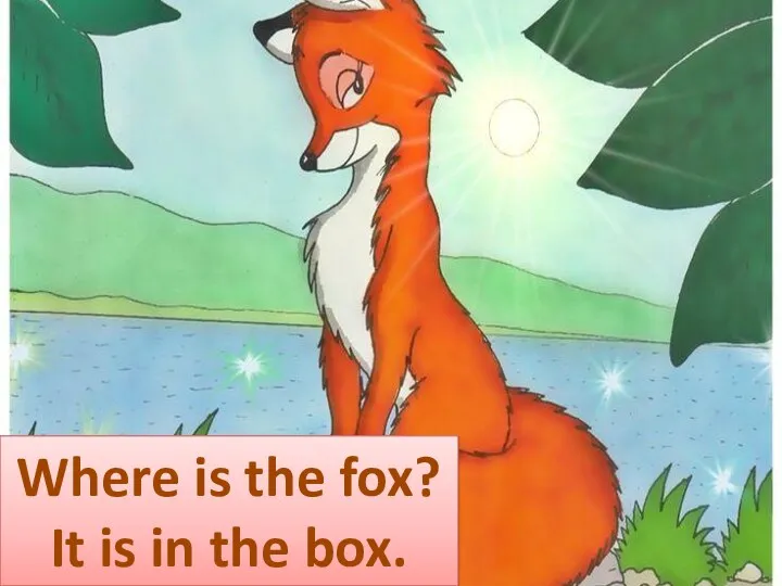 Where is the fox? It is in the box.
