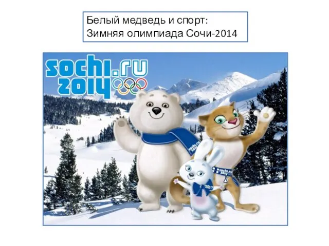 Белый медведь и спорт: Зимняя олимпиада Сочи-2014