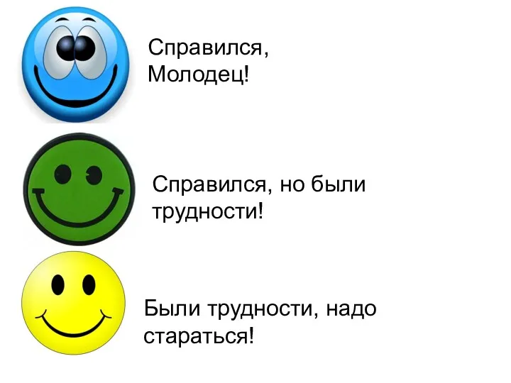 Справился, Молодец! Справился, но были трудности! Были трудности, надо стараться!