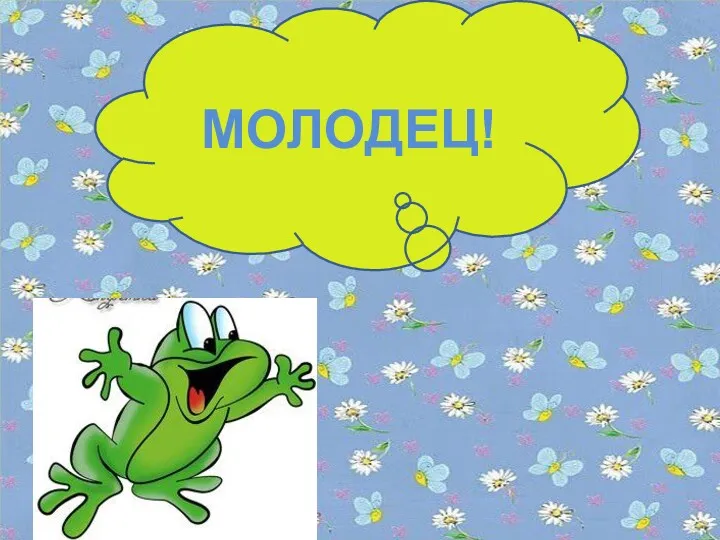 МОЛОДЕЦ!