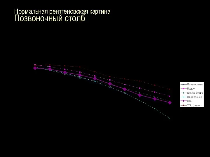 Нормальная рентгеновская картина Позвоночный столб