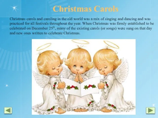 Christmas Carols Christmas carols and caroling in the old world