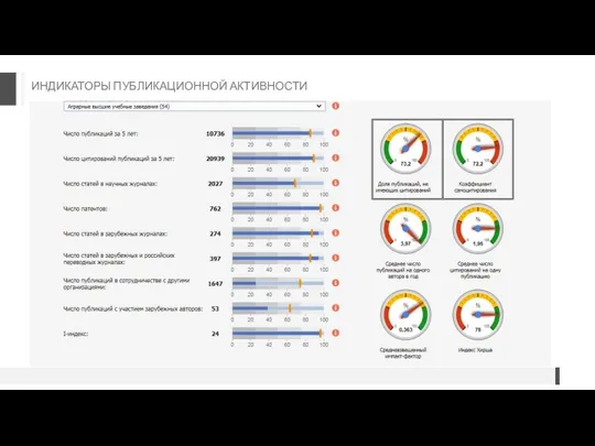 ИНДИКАТОРЫ ПУБЛИКАЦИОННОЙ АКТИВНОСТИ