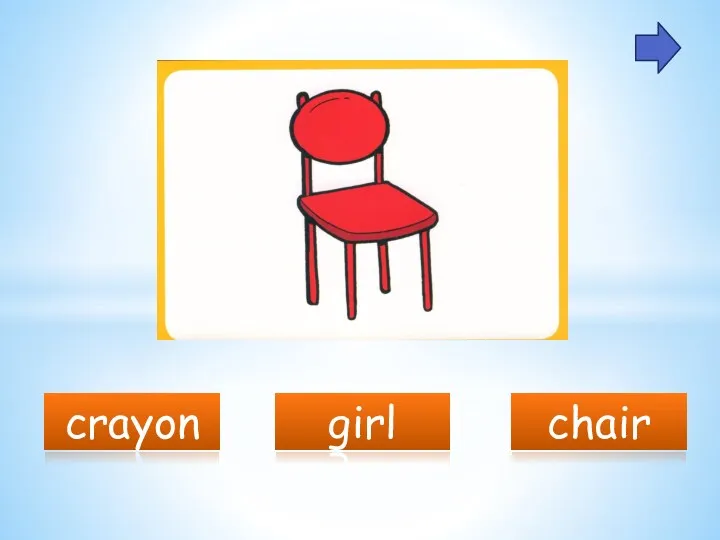 crayon girl chair