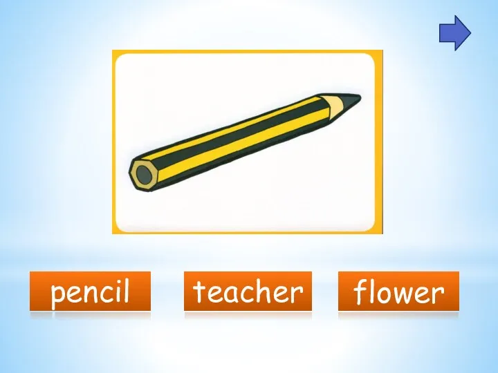 pencil teacher flower