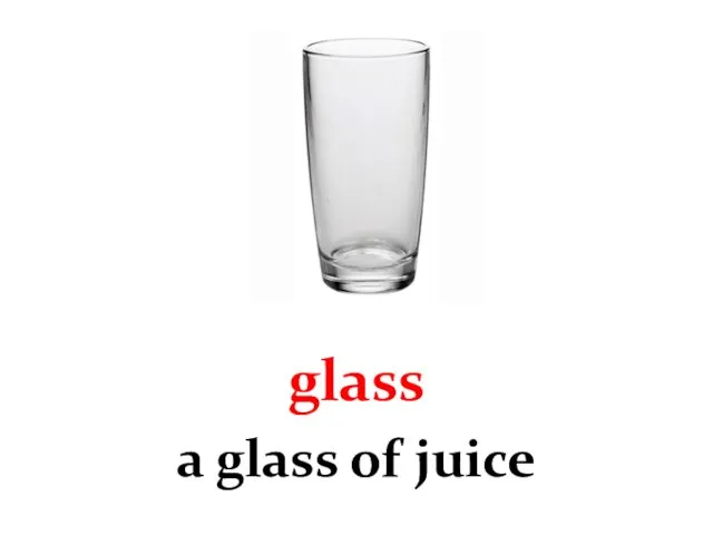 glass a glass of juice