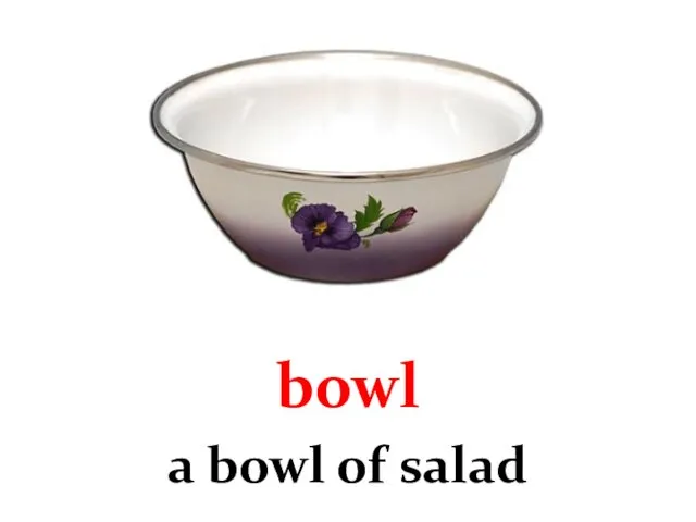 bowl a bowl of salad