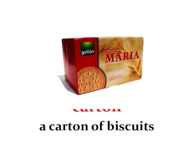 carton a carton of biscuits