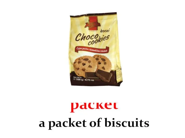 packet a packet of biscuits
