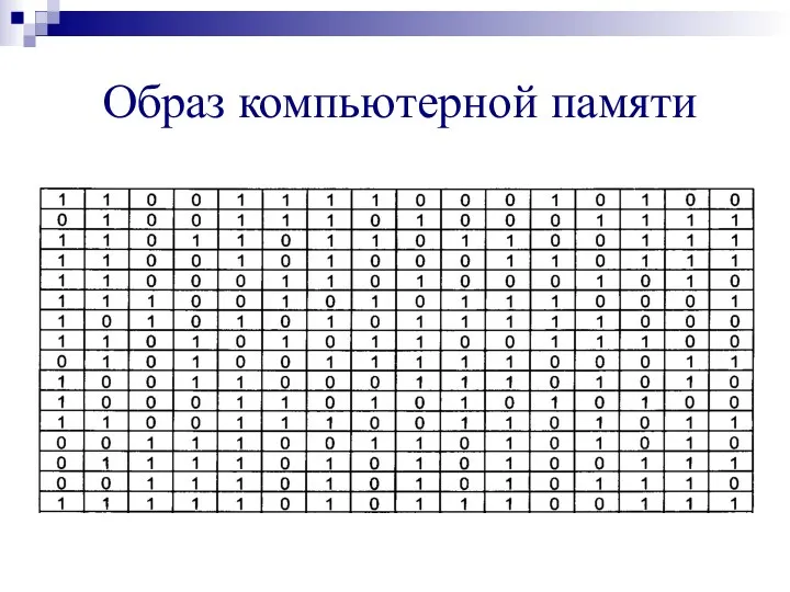 Образ компьютерной памяти