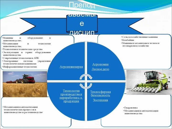 Преподаваемые дисциплины