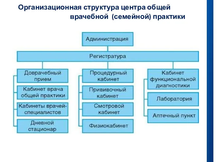 Организационная структура центра общей врачебной (семейной) практики