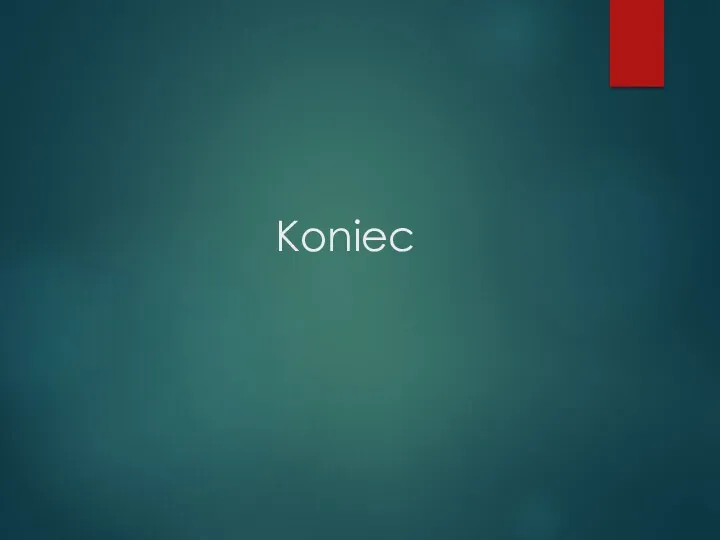 Koniec