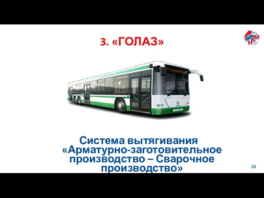 3. «ГОЛАЗ» Система вытягивания «Арматурно-заготовительное производство – Сварочное производство»