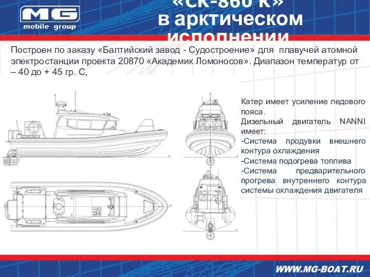 «СК-860 К» в арктическом исполнении Построен по заказу «Балтийский завод