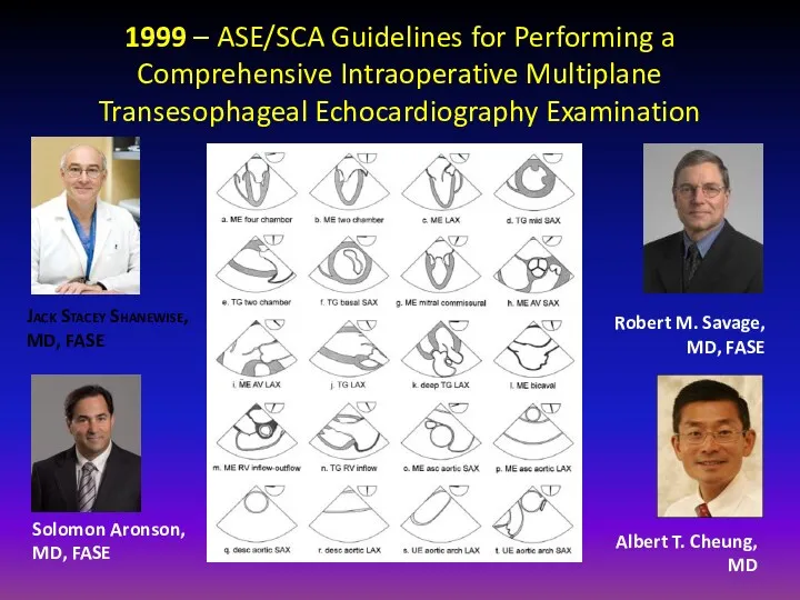 1999 – ASE/SCA Guidelines for Performing a Comprehensive Intraoperative Multiplane