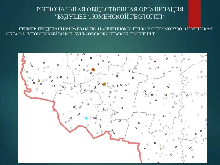 ПРИМЕР ПРОДЕЛАННОЙ РАБОТЫ ПО НАСЕЛЕННОМУ ПУНКТУ СЕЛО МОРЕВО, ТЮМЕНСКАЯ ОБЛАСТЬ,