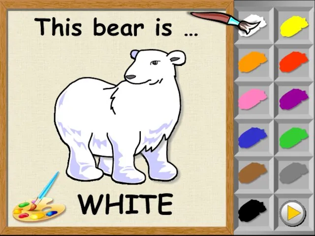 This bear is … WHITE