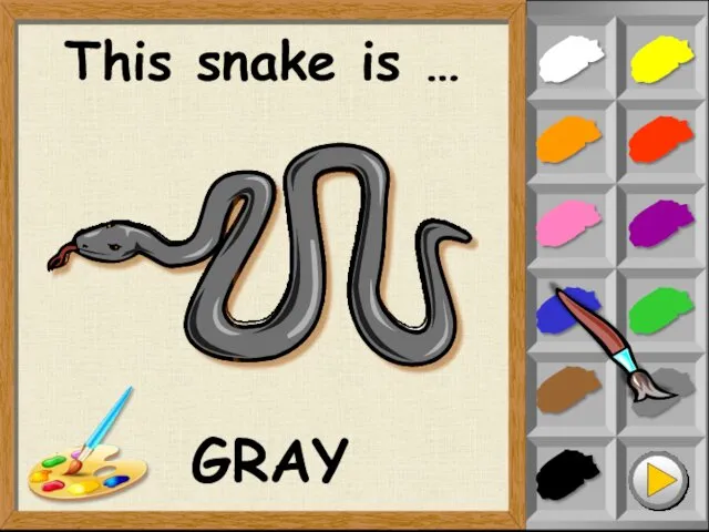 This snake is … GRAY